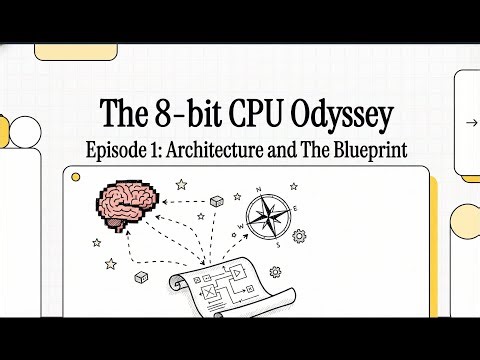 Episode 1: Architecture and The Blueprint || The 8 bit CPU Odyssey