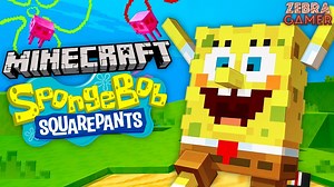 Minecraft SpongeBob DLC!! – The Best Day Ever! – Zebra's Minecraft Fun