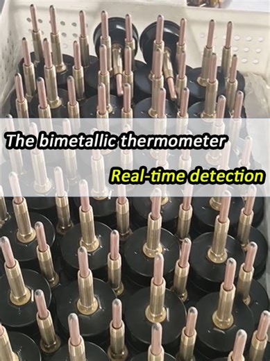 Real-time detection of chemical pipelines, bimetallic thermometers offer fast temperature measurement and stable accuracy.#factory #shanghai #thermometer