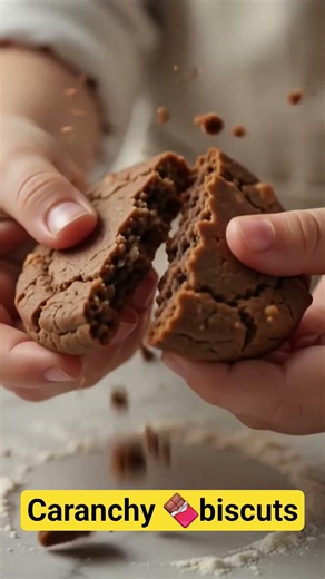 Title:🍪 Crunchy Chocolate Biscuit ASMR | Crispy Chocolate Cookies Recipe 🤎✨