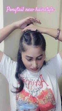 new trending cute ponytail ideas #viral #trending #shortsfeed #youtubeshorts #shorts#short#hairstyle
