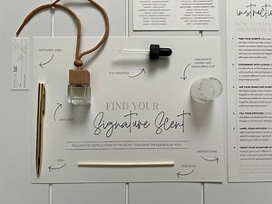 Oil Diffuser Signature Scent Making Kit | DIY Scent Diffuser Party Guide | Instructions, Placemat, Label, and Info | Fully Canva Editable - Etsy