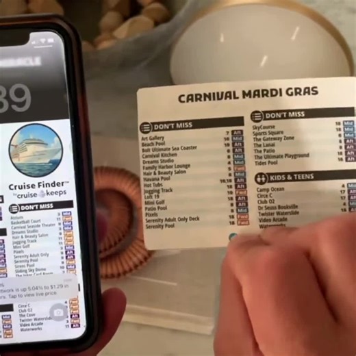 Carnival Pride Cruise Deck Finder Cards: Phone & Printable Navigator (digital Download) - Etsy