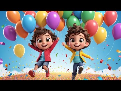 Count the Balloons at the Party | Fun Counting Song for Kids | Cheerful Celebration Rhyme