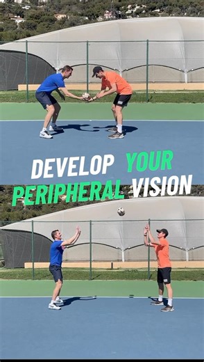 Peripheral vision exercises in Padel