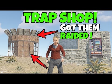 RUST | TRAP BASE SHOP that got my NEIGHBOUR RAIDED !