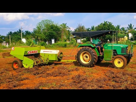 Johndree 5310 tractor claas markant 55 Square bundle balar groundnut land performance