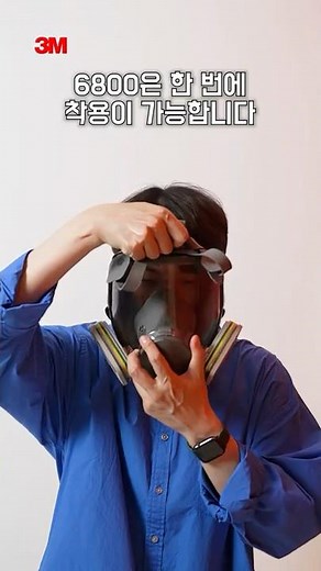 How to use 3M full face mask 6800 #3m #filter #Korea Occupational Safety and Health Agency