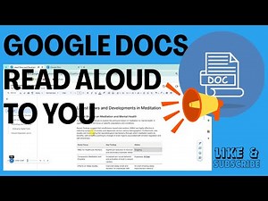 How To Make Google Docs Read Aloud To You | Read Text Aloud To You Instantly
