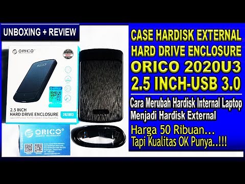 REVIEW CASING HARDISK EXTERNAL ORICO 2.5 INCH-Hard Drive Enclosure 2020U3 USB 3.0 & Cara Pasang