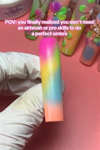 Beginner friendly ombré nails are actually this easy #naildesign #mizhse #3dnailart #flowernails #3dflowersnails #tiktokshopmemorialday #tiktokshopdealsforyoudays #summervibe #easynails #naillove #nailart #nailtech #nail #naildesigns
