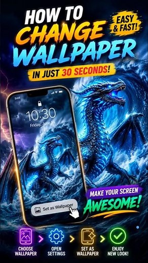How to Change Wallpaper on Android 📱 | Lock Screen & Home Screen Wallpapers #Wallpaper #smartphone
