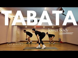 20 Minute Tabata Lower body workout with Warmup