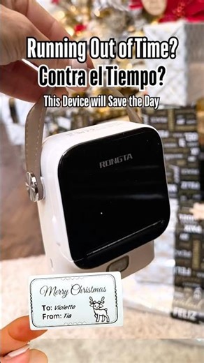 Best Label Maker: Fast, Easy and Affordable Amazon Find #rongta #christmas #labels