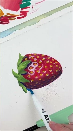 Acrylic Markers Actually Blend Like This?? 👀 #acrylicmarkers #arttutorial #drawing