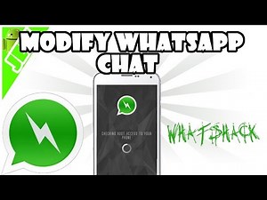 How To Modify WhatsApp Chat in Android ! [2016]
