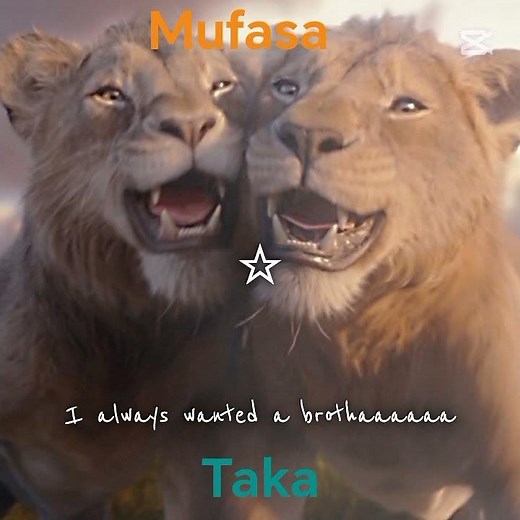 🧡MUFASA & TAKA i ALWAYS WANTED A BRORTER (MUFASA AZ Oroszlánkirály) 🦁