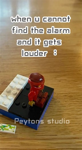when u cannot find the alarm :0 #lego #relatable #stopmotion #ninjago