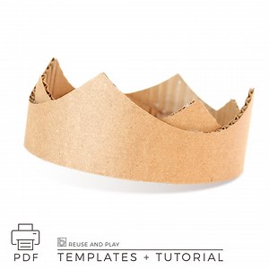 Cardboard Crown | TEMPLATE - Etsy