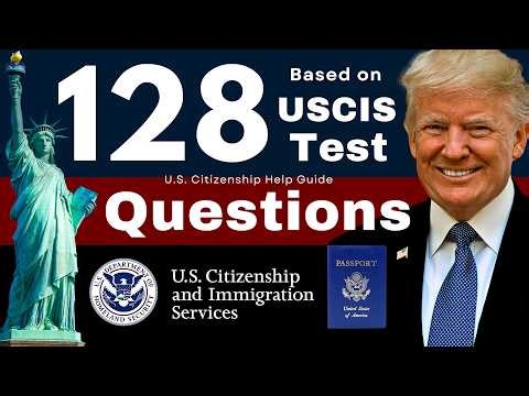 2026 Official Civics Test Random Easy Answers US Citizenship Naturalization Interview 128 USCIS Exam
