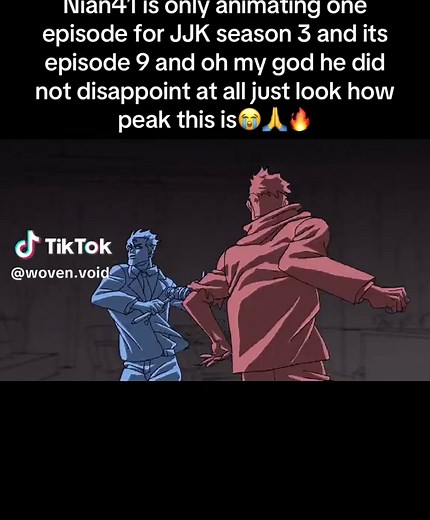 Nian41 genuinely might of just gave us the best animated cut for JJK season 3 he’s actually the goat 😭🙏🔥 #jjk #anime #animations #nian41 #jujustukaisenanime