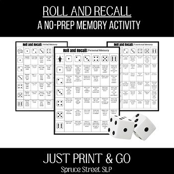 Roll and Recall: A dice-rolling memory task for adult speech therapy.