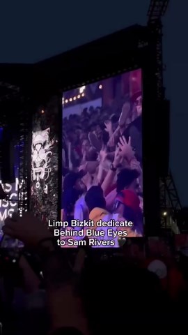Limp Bizkit sings 'Behind Blue Eyes' for Sam Rivers live in concert
