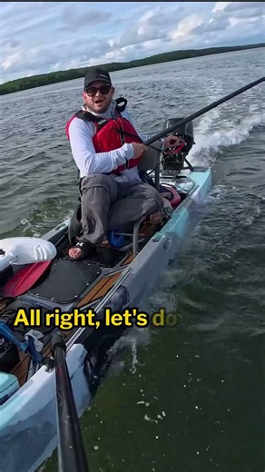 let see how it handles crusing speed giant motor on a kayak