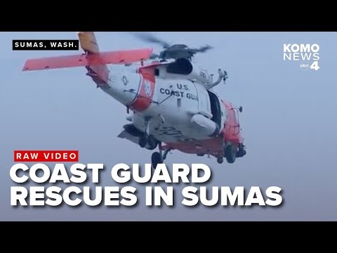 RAW VIDEO: U.S. Coast Guard rescues multiple people from floodwaters in Sumas, Washington