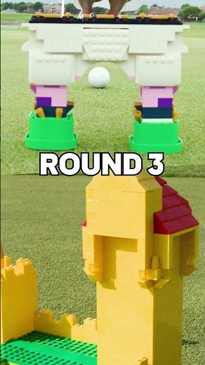 Can she beat this mini golf challenge?! ⛳️ | LEGO obstacle course w/ Tisha Alyn #shorts