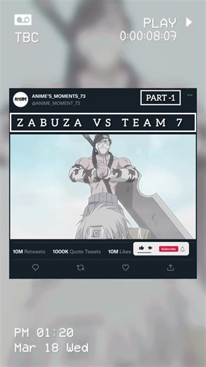 (PART -1) ZABUZA VS TEAM 7 🔥💯 NARUTO HINDI DUBB #shortsfeed #anime #naruto #narutoshippuden #viral