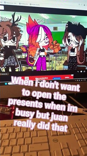 When im busy and don't wanna open the present but then he did this to gris