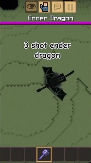 🔥3 shots 🔥kills ender dragon instantly!😱