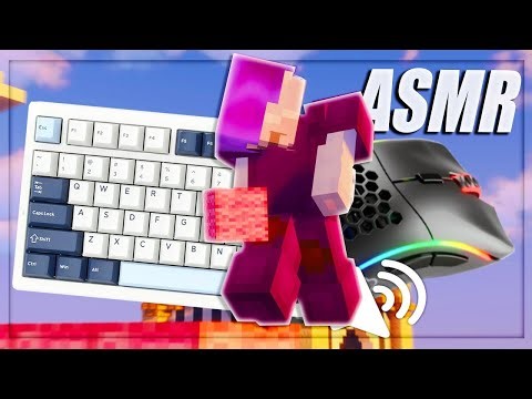 NEW Mouse Unboxing + Relaxing Bedwars ASMR (Handcam + Keyboard & Mouse Sounds) - Minecraft Hive