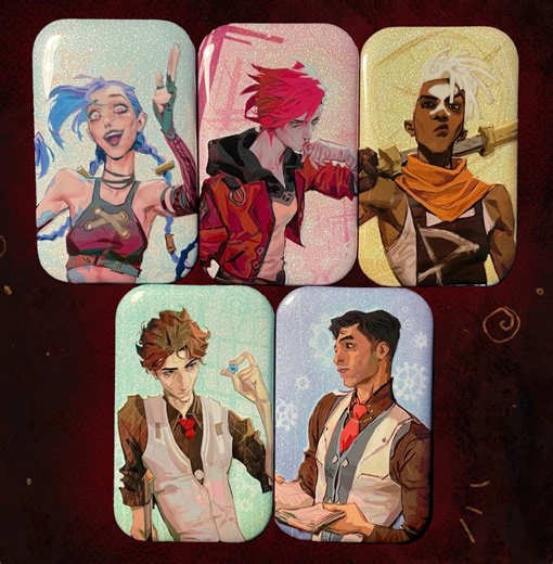 Rectangle Arcane Button - Etsy