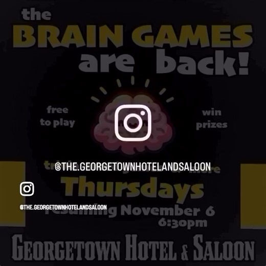 🌟🙌 Thursday, January 8th, 2026, for Trivia Night! 🎉 Mark your calendars now—you won’t want to miss it. 🗓️✨ Come test your knowledge, have fun, and join us for a fantastic evening! Will we see you there? 😊🍻 And don’t forget—bring your friends and make it a night to remember! See you soon!#trivia #georgetownhotelandsaloon #thursdaytrivia #goodtimes #foodiefavorite | Georgetown Hotel & Saloon