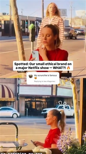Our plastic-free hair accessories on Nobody Wants This with Kristen Bell and Adam Brody 👀