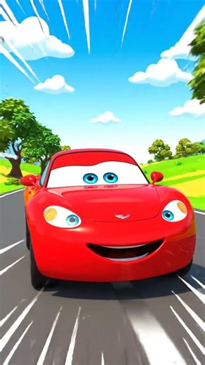 Red Car Adventure | Kids short #redcar#carcartoon#caranimation#cutecarcartoon
