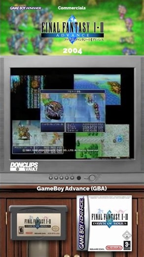 FF Origins on GBA! 💎 Final Fantasy I & II Advance Ad 🇯🇵 (2004)