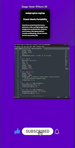 Image & Text Hover Effect 02 🔥 CSS Image Hover | WebProPlus#coding #csshover #csseffect #html