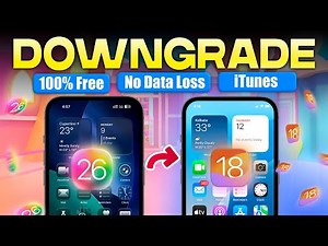 Downgrade iOS 26 to 18.5 Without Losing Any Data (Official)