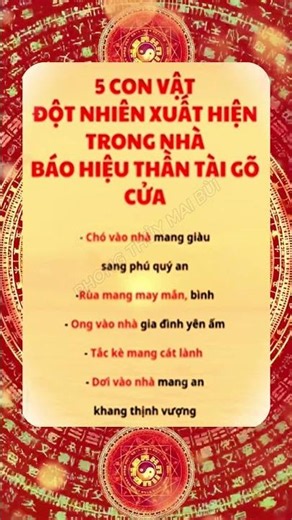 Top 5 Con Vật Xuất Hiện Trong Nhà Thần Tài Goc Cửa | Phong Thủy Mai Bùi
