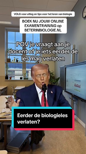 ✅️ Binnenkort biologie examen? Ga voor de ultieme voorbereiding! Boek mijn online examentraining. Alles komt samen in één platform: uitlegvideo’s van de hele examenstof, oefenvragen, printbare samenvatting, actieve community en live vragenuurtjes. Zo werk je stressvrij in je eigen tempo, met overzicht en houvast – en ga je vol vertrouwen je examen in. Boek de training nu via www.beterinbiologie.nl 💪🏼 📚Meer persoonlijke hulp nodig? Boek een bijles of examentraining via beterinbiologie.nl of st