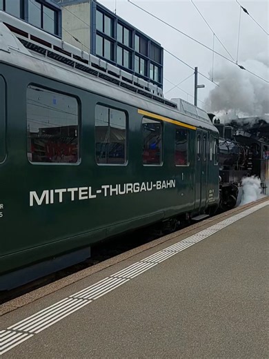 MThB Steam Locomotive in Zürich
