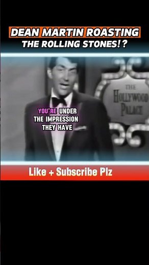 Dean Martin Roasts The Rolling Stones on Live TV! #ClassicComedy #TheRollingStones #ratpack