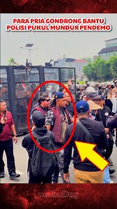1.3M views · 10K reactions | INTEL? Para pria gondrong ini bantu polisi pukul mundur pendemo #demo #demodpr #dpr #intel #news | Simma Yom | Facebook