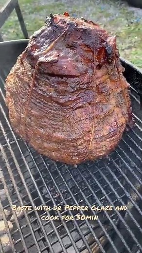 Weber Kettle Dr. Pepper Glazed Smoked Ham
