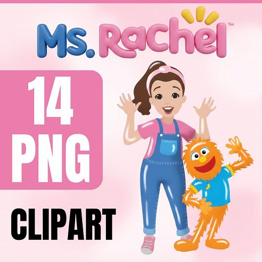 Ms. Rachel PNG 14 Clipart | Cake Topper | Birthday Party (instant Download) - Etsy