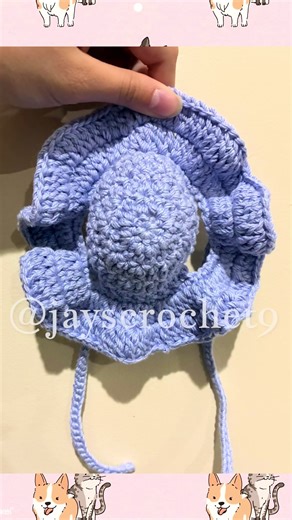 Crochet Dog and Cat Bucket Hat 🐶🐱🧶 #Crochet #CrochetDogHat #CrochetCatHat #Dog #Cat