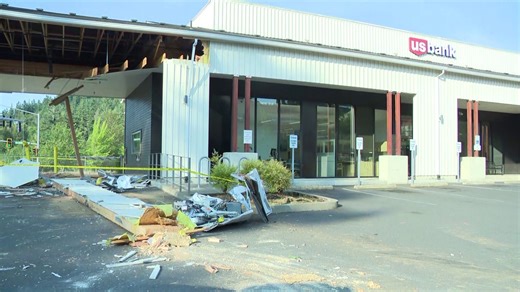 Thieves smash open ATM, steal money with stolen construction excavator
